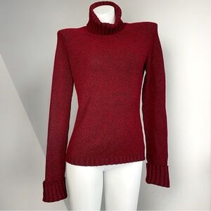 Vintage Burgundy Turtleneck Sweater